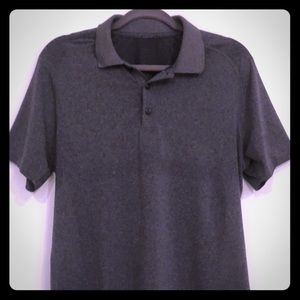 Lululemon Metal Vent Tech Polo Shirt Gray Medium